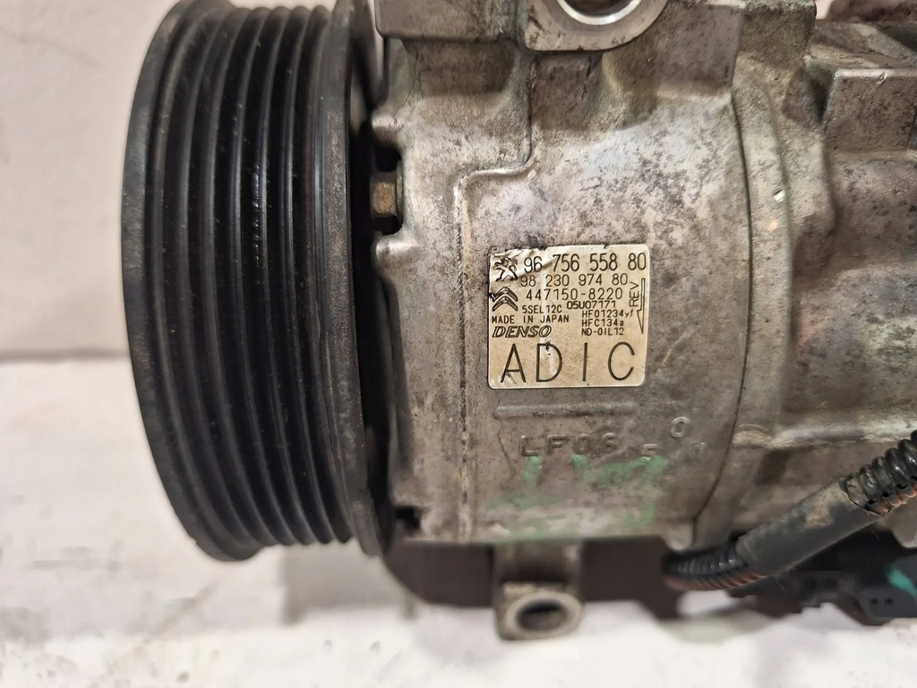 фото №6, Компрессор кондиционера 9675655880 citroen c4 cactus 1.2 thp 14-