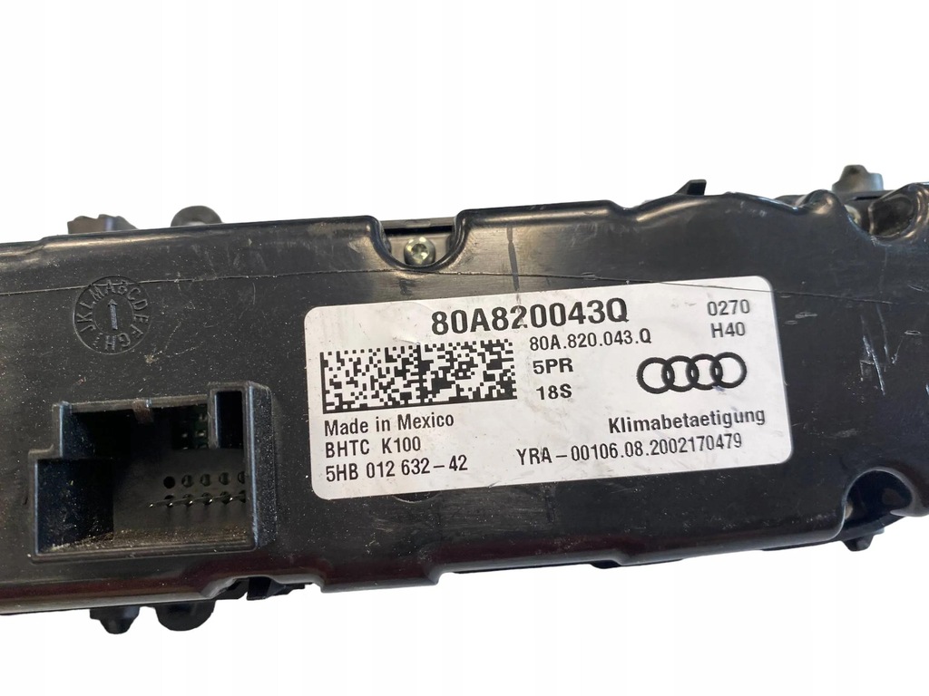 фото №7, 80a820043q audi q5 панель кондиционера