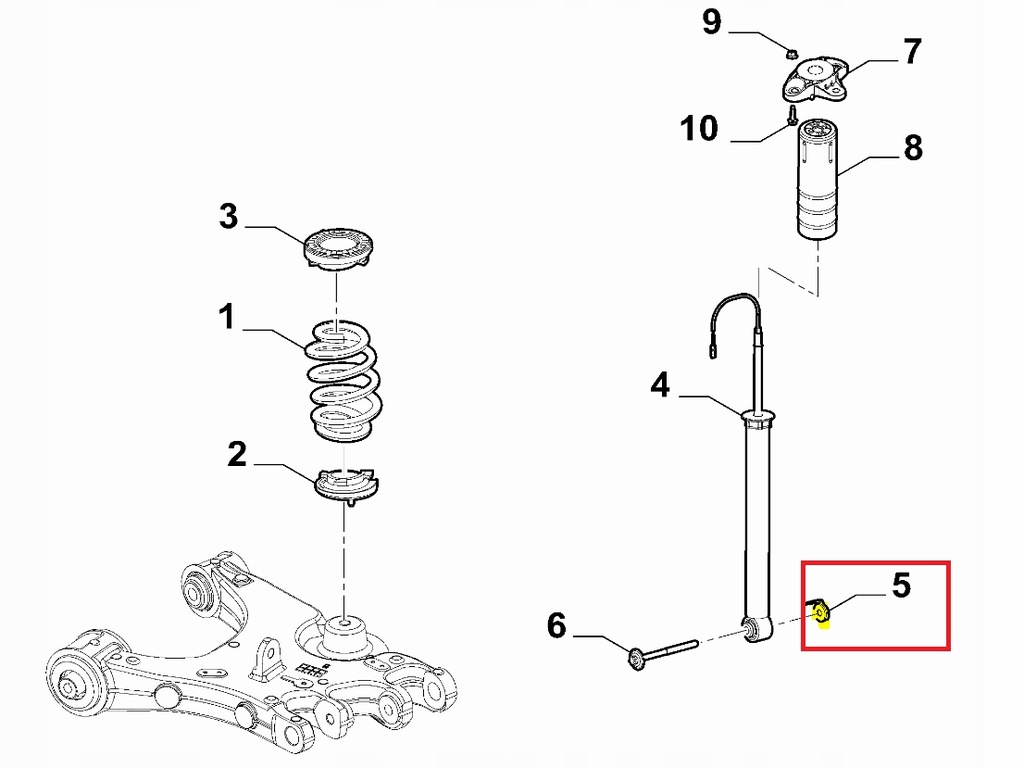 фото №2, Гайка болти амортизатора задня alfa romeo giulia stelvio