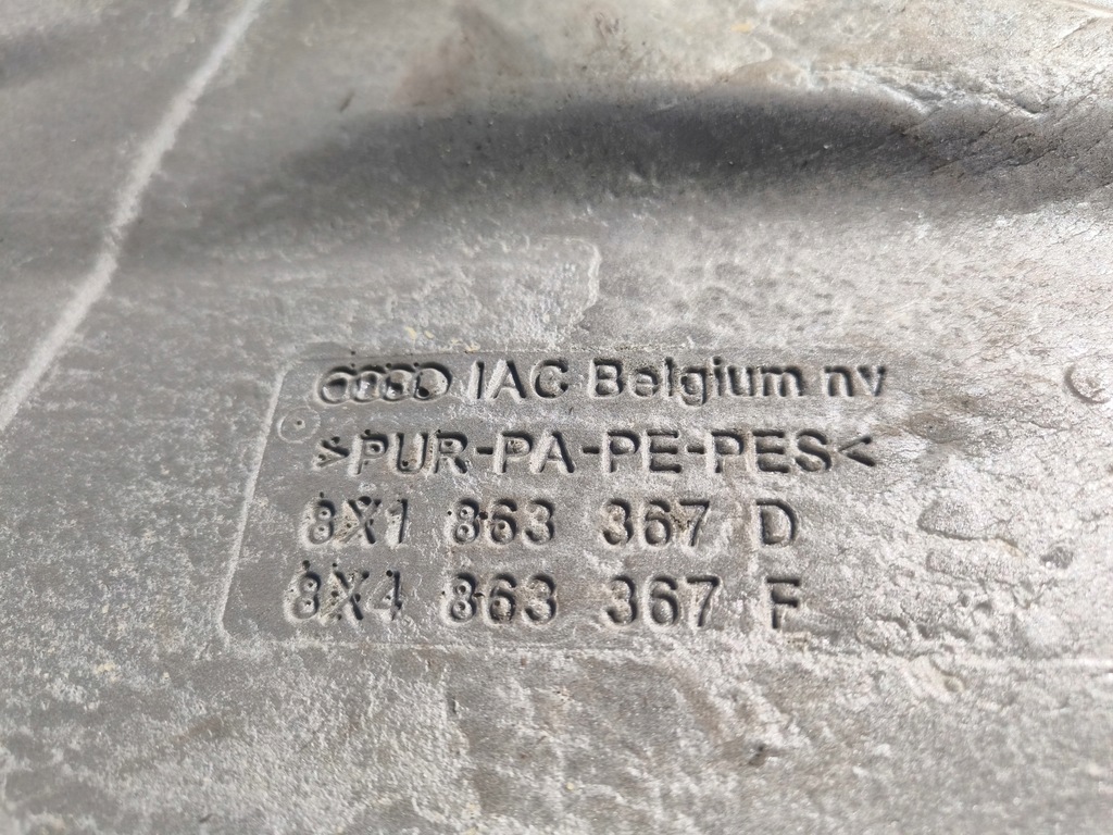 фото №9, Коврик обшивка audi a1 8x 8x1863367d europa 1 оригинал !!!