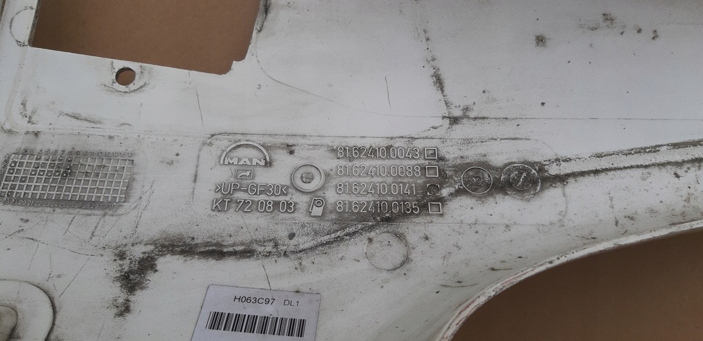 фото №8, Man tga xxl захист стійка ліва обшивка молдинг 81624100141
