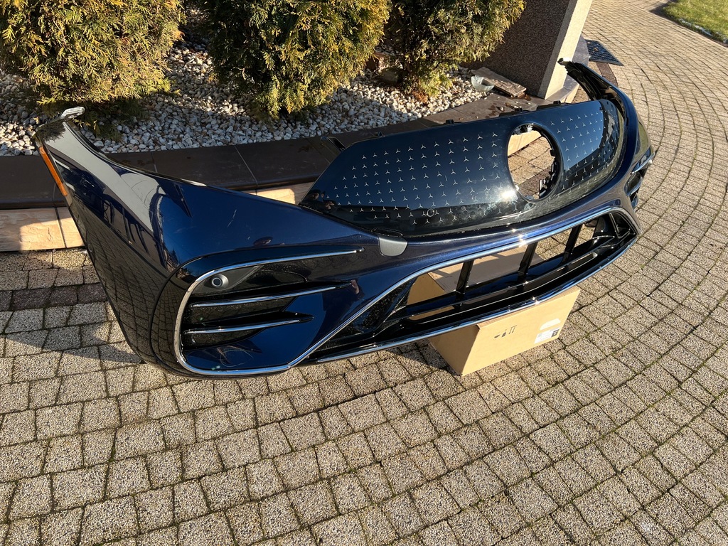 фото №10, Mercedes eqs 297 amg бампер перед решётка радиатора хром pdc