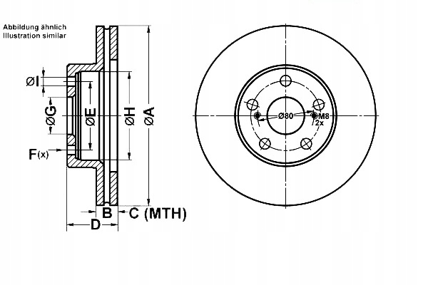 фото №10, Ate диск ham.przod toyota prius 03-