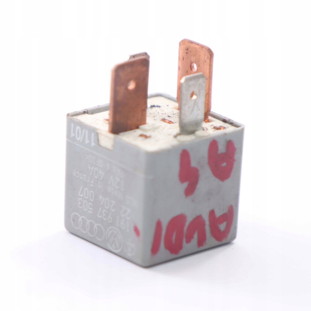 фото №12, Vag volkswagen audi seat skoda реле 4 контакты 12v 40a 191937503