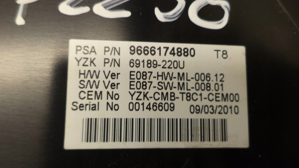 фото №7, Лічильник прилади peugeot 3008 1 i 1.6vti 10r europa