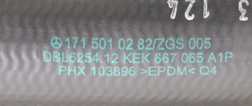Шланг патрубок воды mercedes slk w171 1715010282 с Разборки