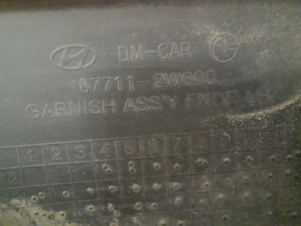 фото №10, Hyundai santa fe iii 12-18 suv молдинг крыла перед левый 877112w000