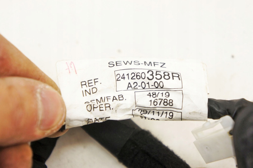 фото №5, Md125 renault clio v жгут дверь левый задняя