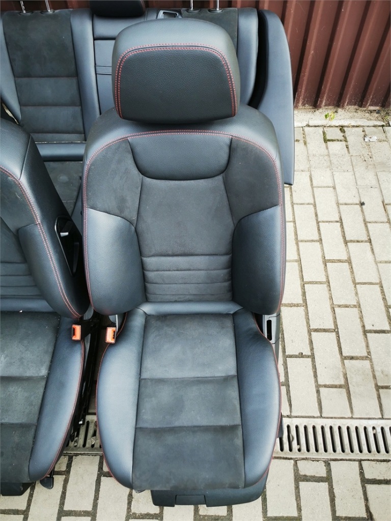 фото №7, Mercedes c-klasa w204 sedan lift amg 11-14 салон сидіння заднє сидіння шкіра