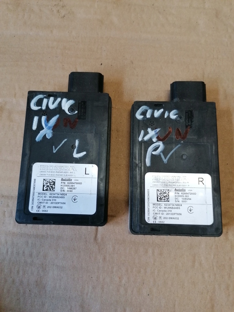 фото №1, Honda civic ix cr-v iv радар асистент мертвого pola лівий autoliv 36935-tv0