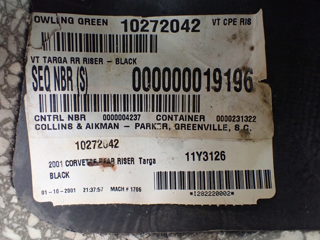 фото №6, Килимок обшивка chevrolet corvette c5