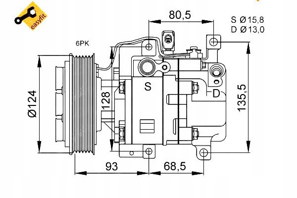фото №2, Nrf 32408 компрессор, кондиционер