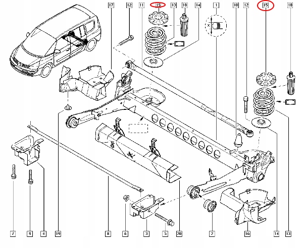 фото №4, Подушка амортизатора задня renault espace iv верхній