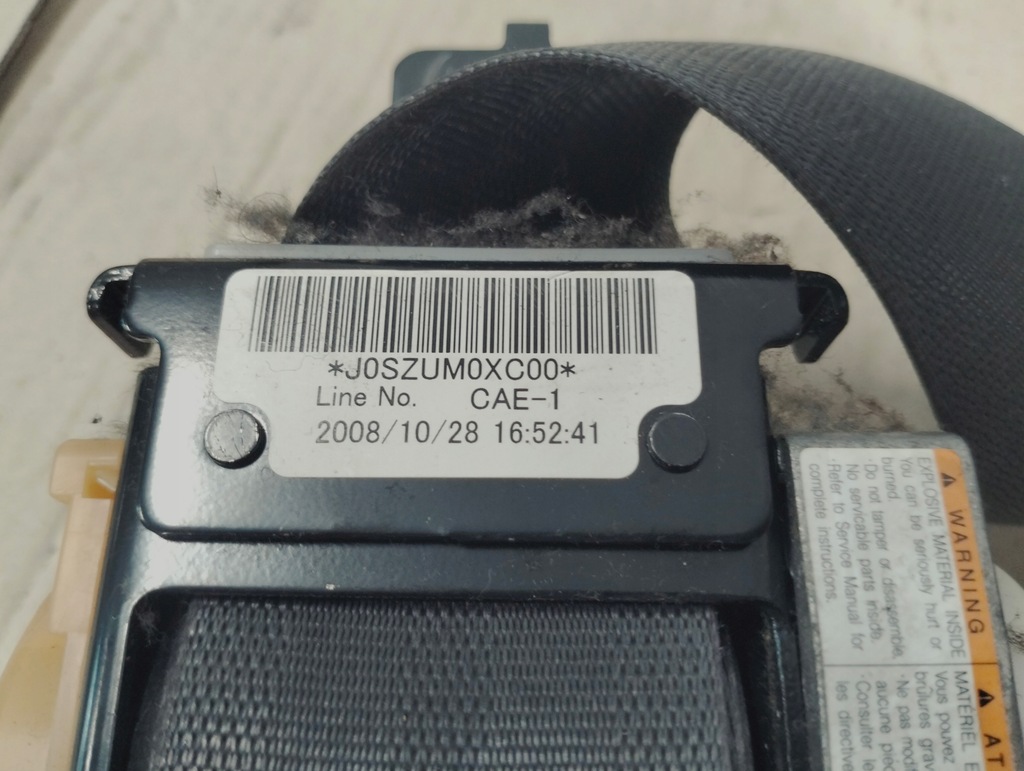 фото №10, Pas безпеки правий перед honda accord viii