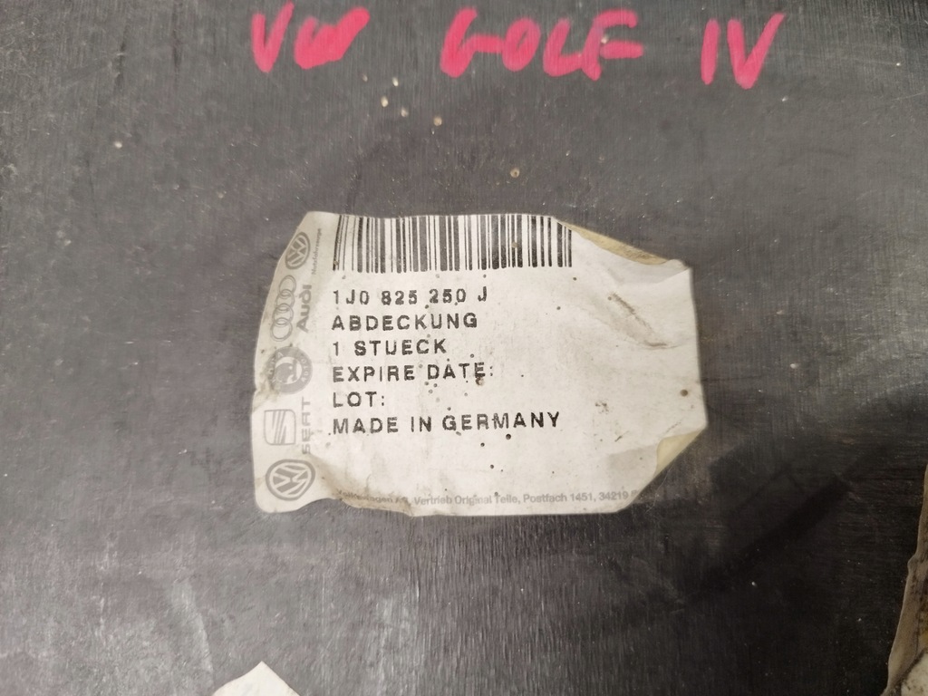 фото №15, Audi a3 8l vw golf iv захист двигуна права 1j0825250j