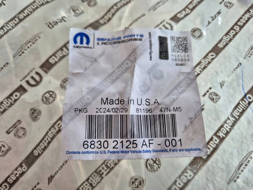 фото №6, Петля верхній двері перед лівий 68302125af jeep wrangler jl gladiator