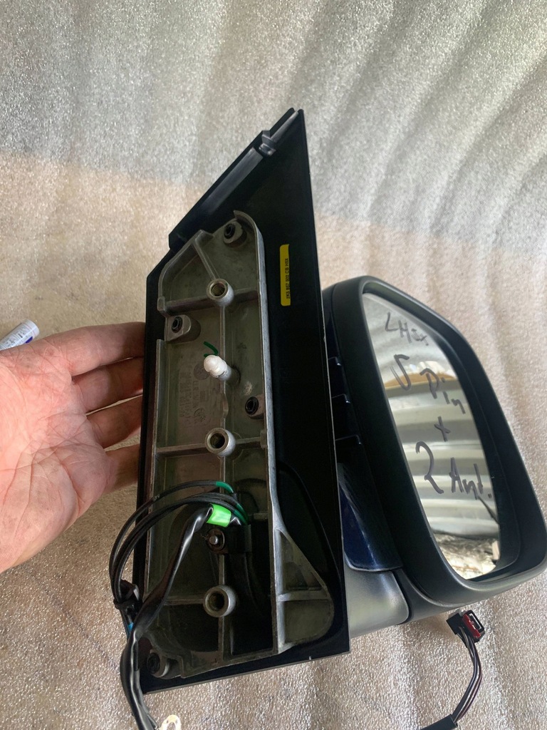 фото №9, 2k5857502cb vw caddy 2011-15 правое elektr зеркало 5 pin + 2 europa lh5x