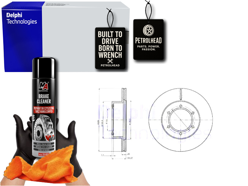 фото №1, Тормозные диски тормозные 2szt. перед toyota hilux v hilux vi #petrolhead pro+ kit2