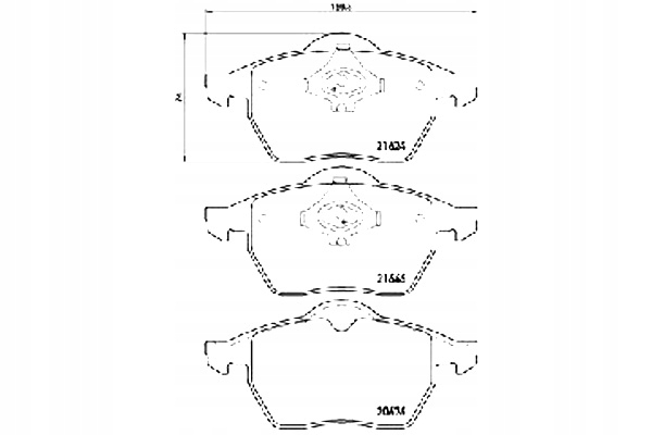 фото №4, Тормозные колодки тормозные vw passat ashika