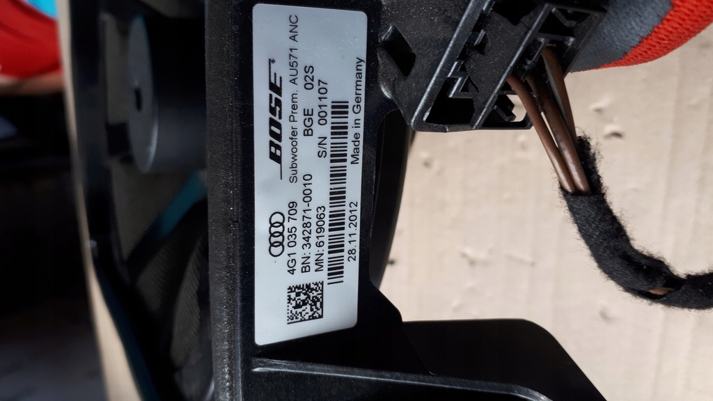 фото №7, S6 c7 4g a6 динамик сабвуфер bose 4g1035709 sedan