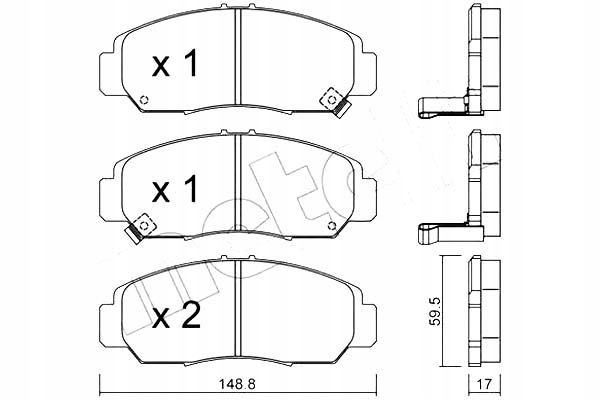 фото №1, Metelli гальмівні колодки гальмівні honda fr-v 05-