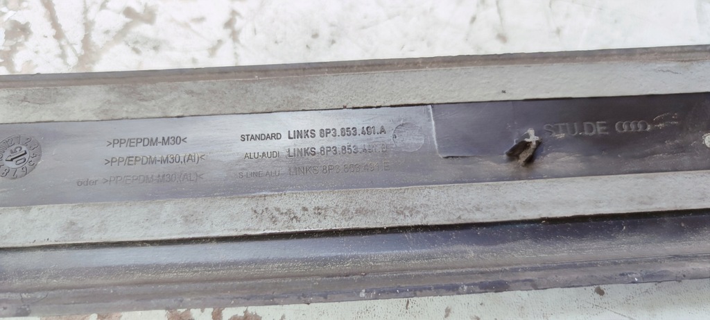 фото №7, Молдинг поріг ліва s line audi a3 8p 8p3853491e