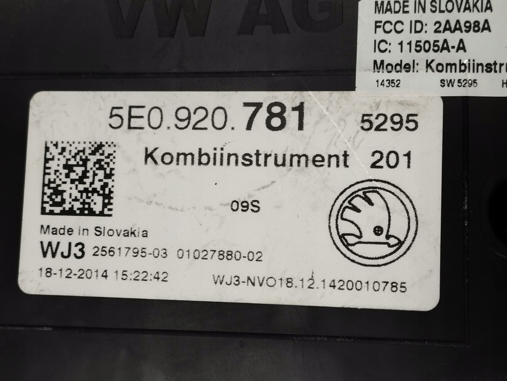 фото №12, Skoda octavia iii 3 лічильник прилади 5e0920781
