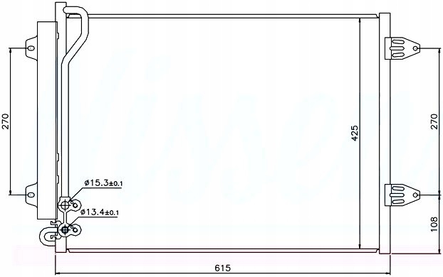 фото №1, Vw passat cc 2008-2011 радіатор кондиціонера 3c0820411c