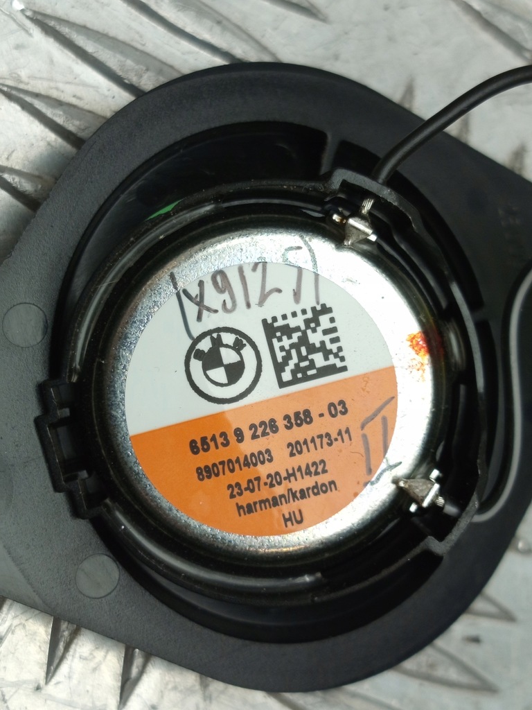 фото №10, Bmw оригинальный номер 9226358 3' f30 g20 g80 4' f32 f82 5' g30 динамик высокочастотный harman