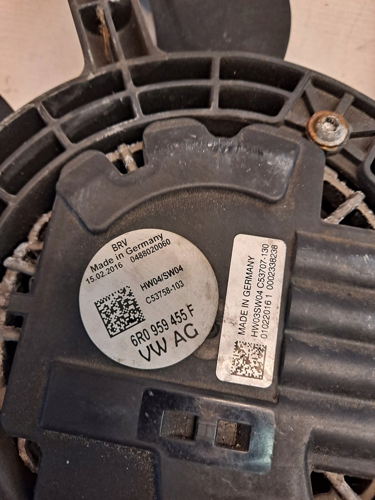 фото №10, Вентилятор радіатора skoda rapid 1,6 tdi 6c0121207 6r0959455f