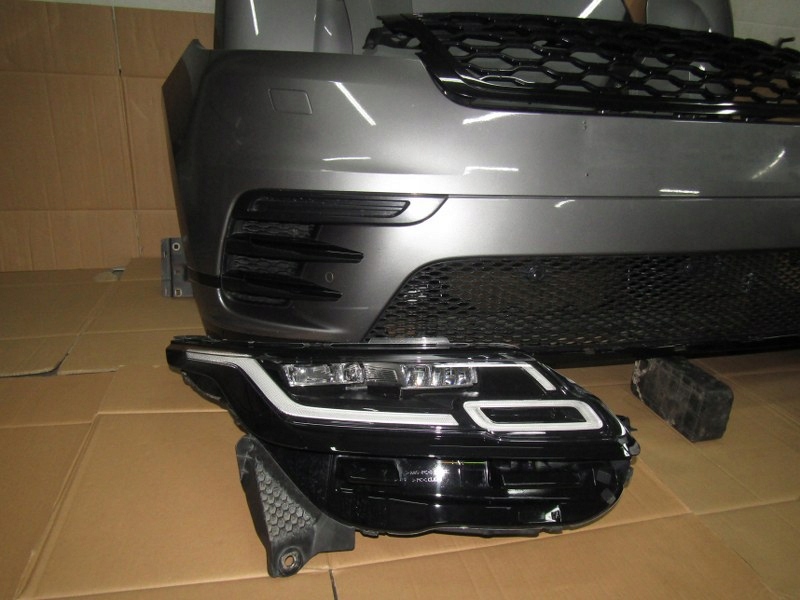 фото №3, 1df grey range rover velar перед kompletny капот бампер лампи pas передній