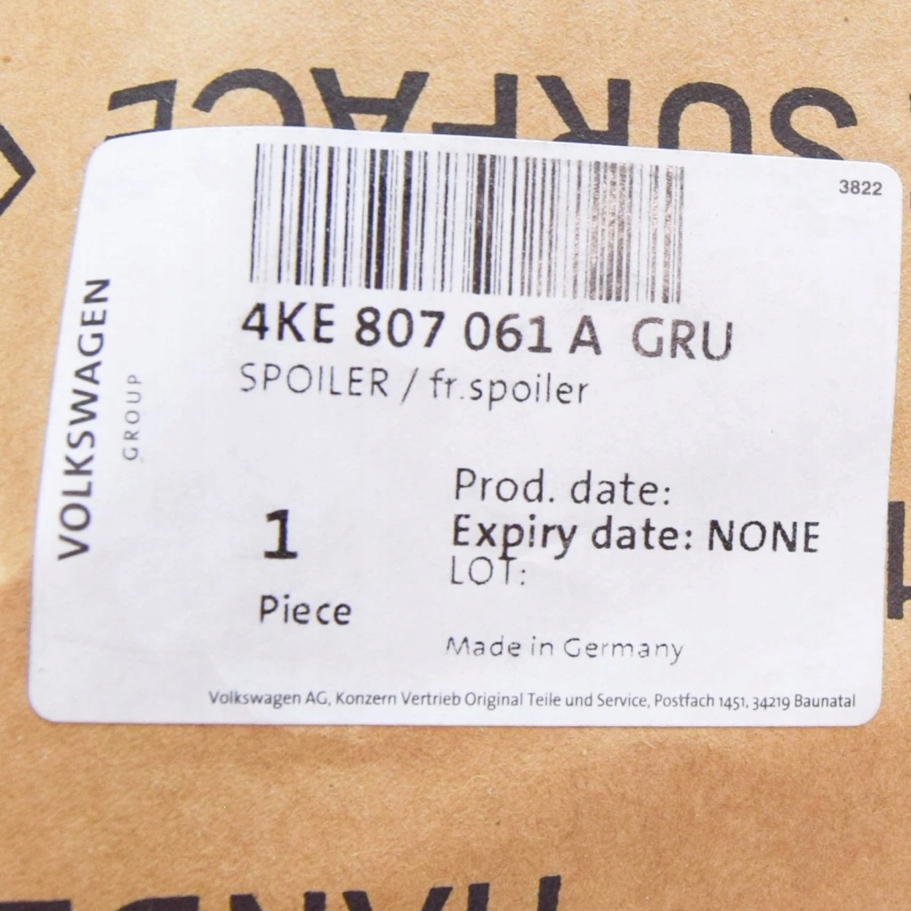 Купить Audi e-tron ge левый передний спойлер бампера 4ke807061agru