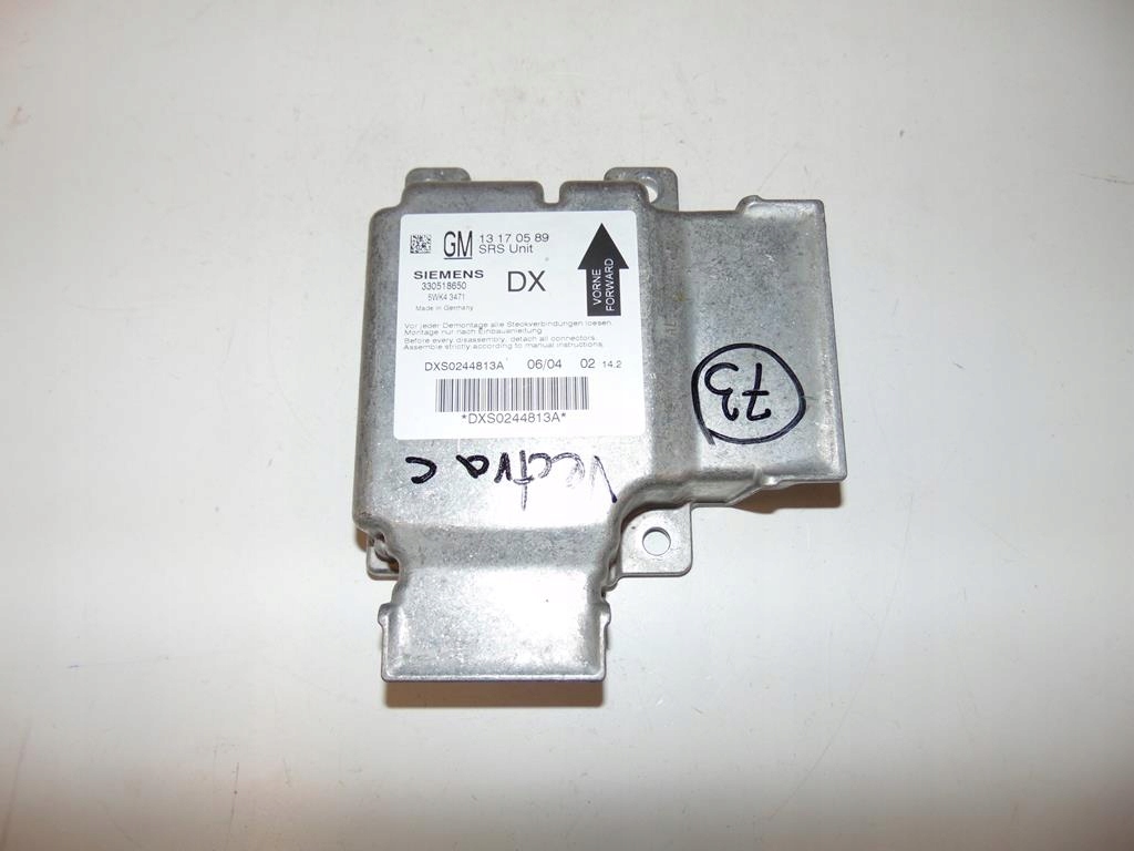 фото №1, Датчик главный подушка безопасности opel vectra c signum 13170589