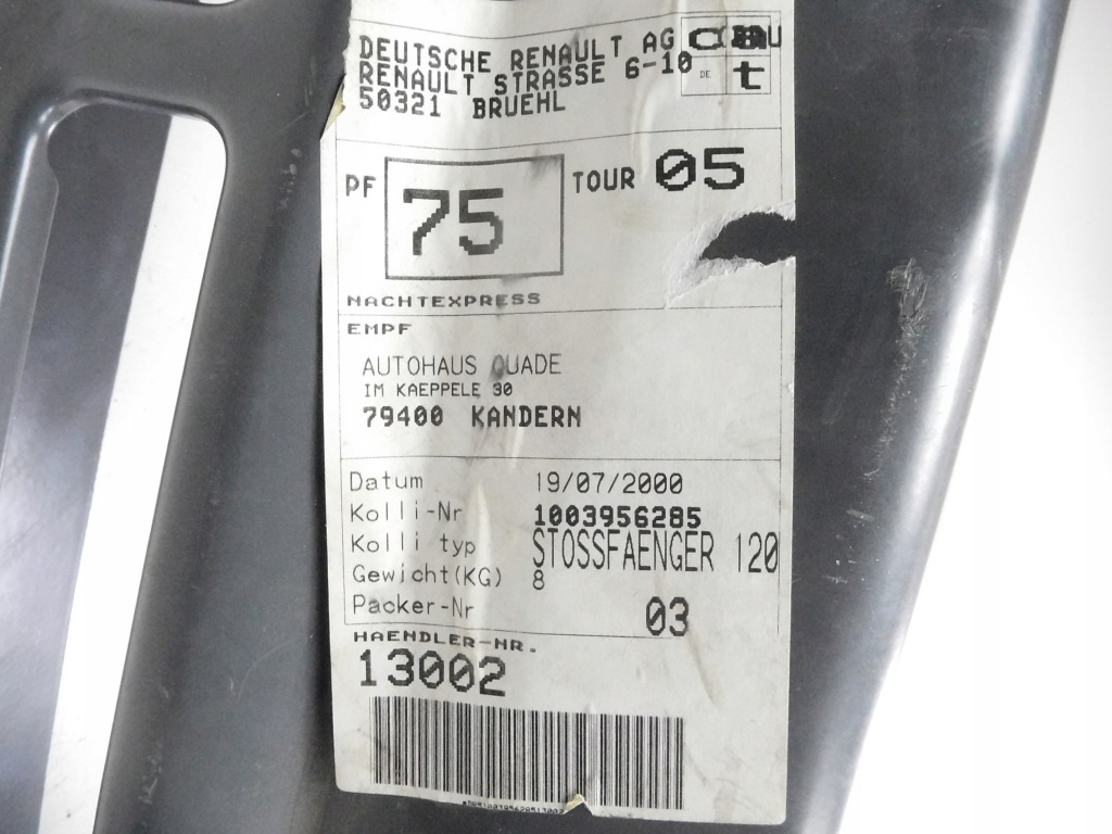 Накладка бампера reanult оригінальний номер 1003956285 Київ