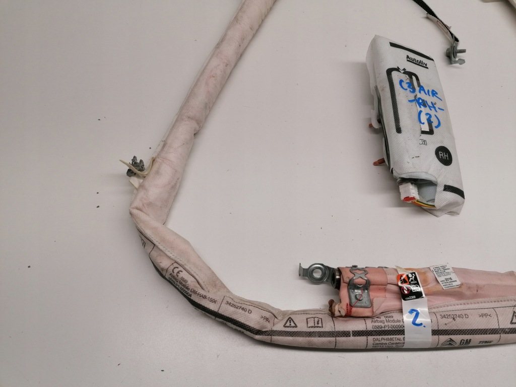 фото №5, Citroen c3 aircross шторка безопасности правая подушка сиденье подушка безопасности оригинал 2017-