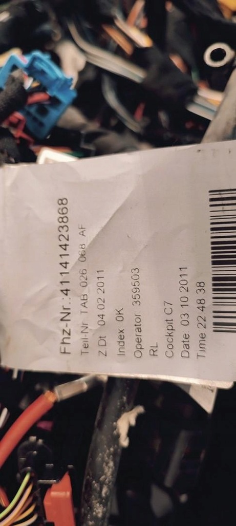 фото №5, Audi a7 4g джгут кабіни + відсік двигуна 2012 rhd anglik