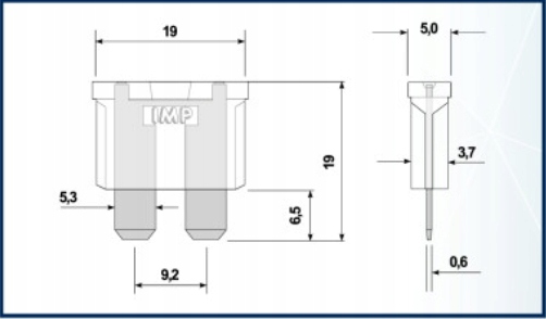 фото №1, Предохранитель płytkowy автомобильный uni 15a imp 100szt