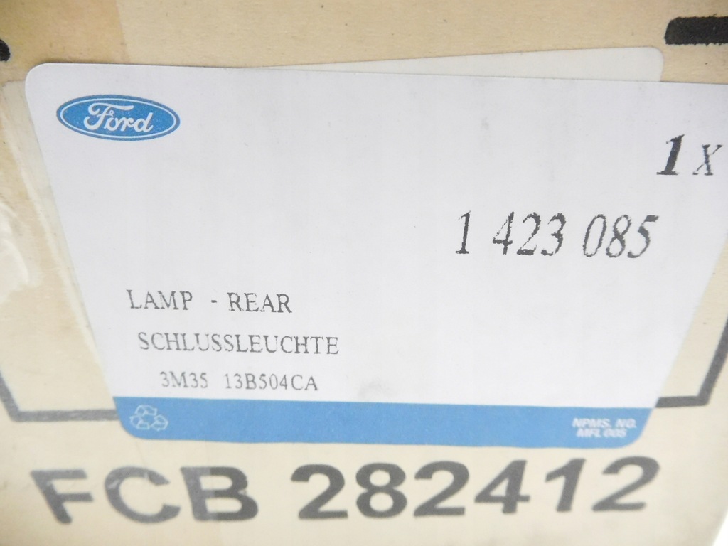 фото №9, Лампа правая задняя ford ranger 02-11 оригинальный номер 1423085