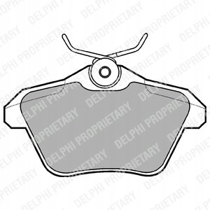 фото №2, Lp1018 delphi гальмівні колодки гальма alfa 156 задня