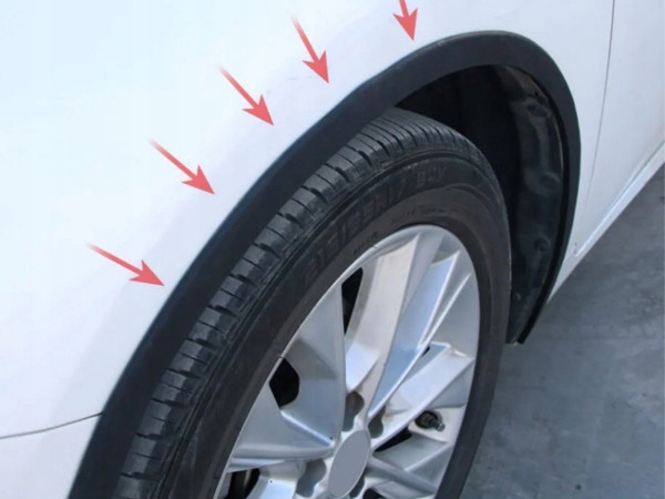 фото №12, Накладка подкрылок молдинг защитная na подкрылок крыла широкая универсальная