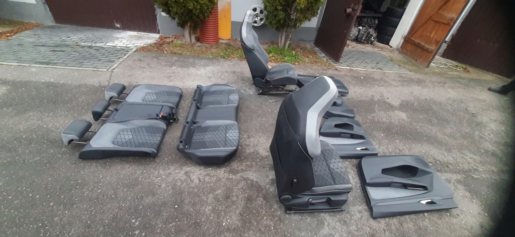 фото №4, Сидіння лівий правий перед заднє сидіння обшивки двері uk golf viii r-line