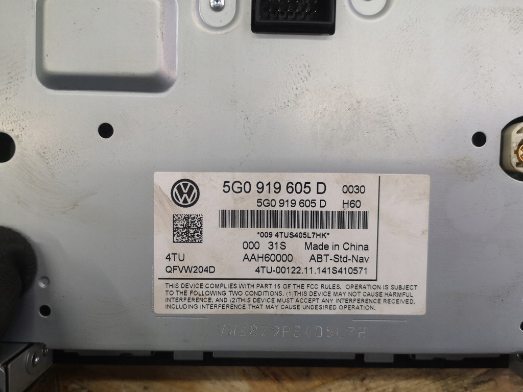 фото №7, Vw golf vii дисплей радіо 5g0919605d