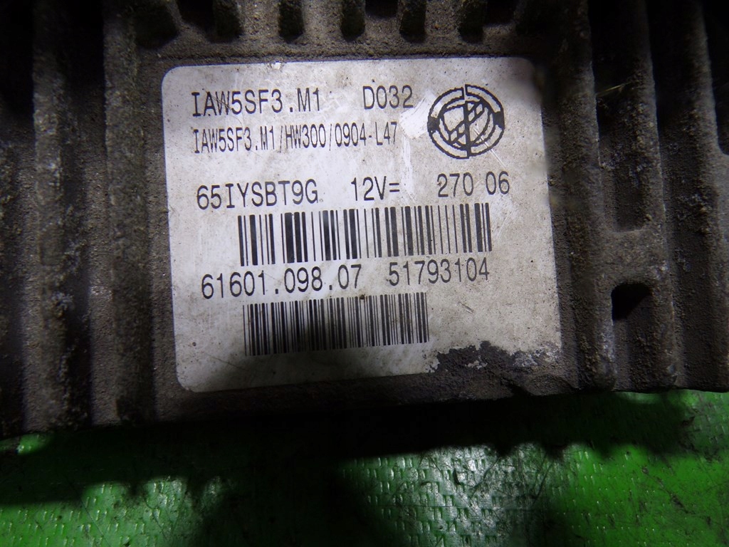 фото №8, Fiat grande punto 1.2 8v бортовий комп'ютер блок керування двигуна 51793104 iaw5sf3m1