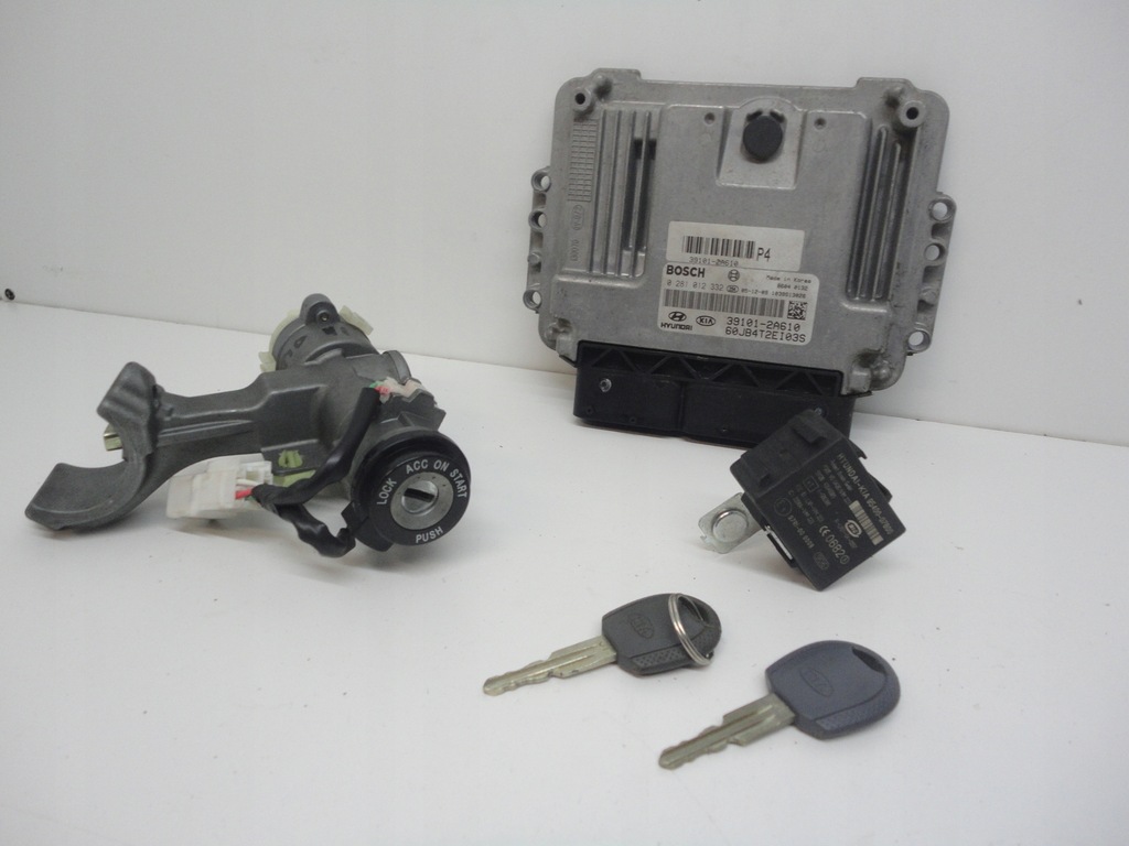 фото №1, 39101-2a610 бортовой компьютер набор rio ii 1.5crdi 05-11r