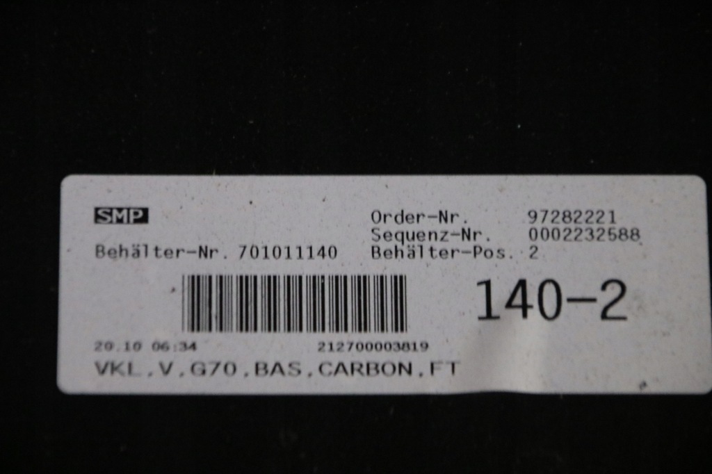 фото №12, Bmw 7 g70 i7 kompletny бампер перед передний цвет 416 carbonschwarz