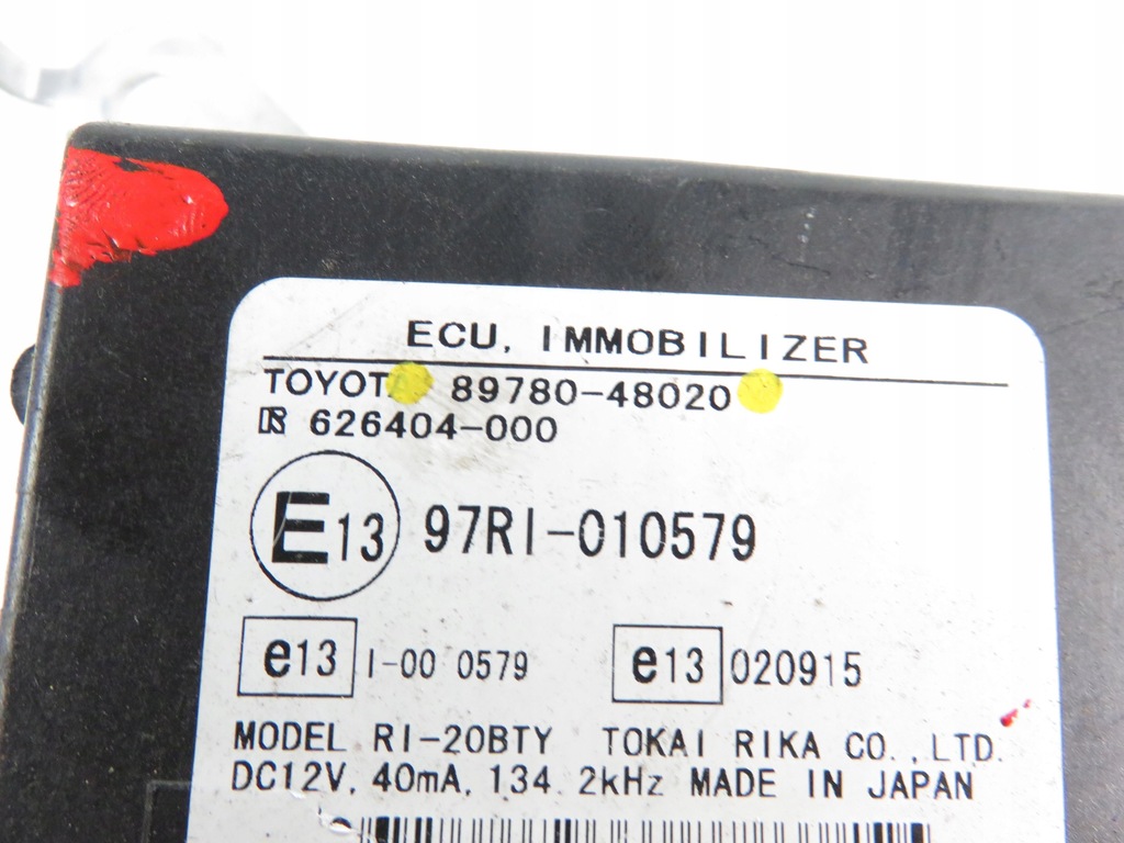 фото №5, Модуль імобілайзер lexus rx ii 89780-48020