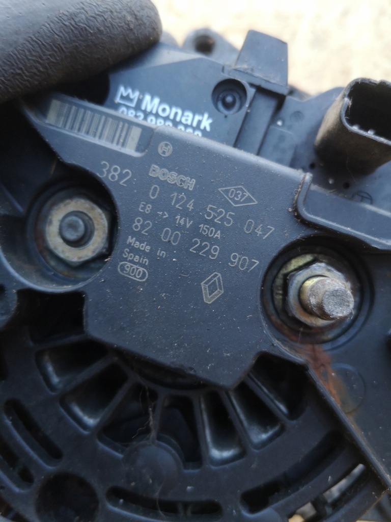 Renault генератор 1.9 dci 8200229907 Ціна