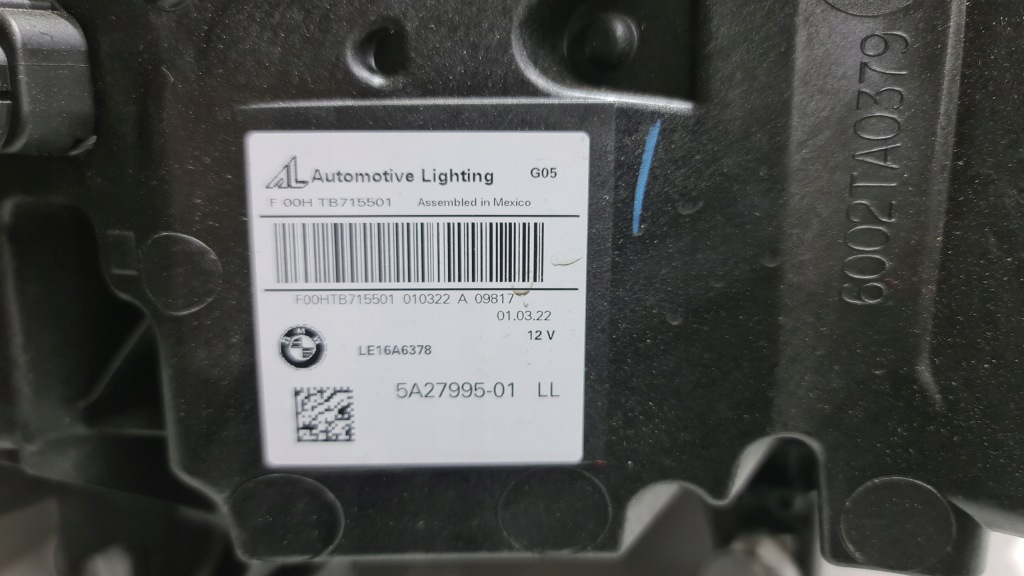 фото №9, Лампа фара перед левая bmw x5 g05 x6 g06 black led 5a27995