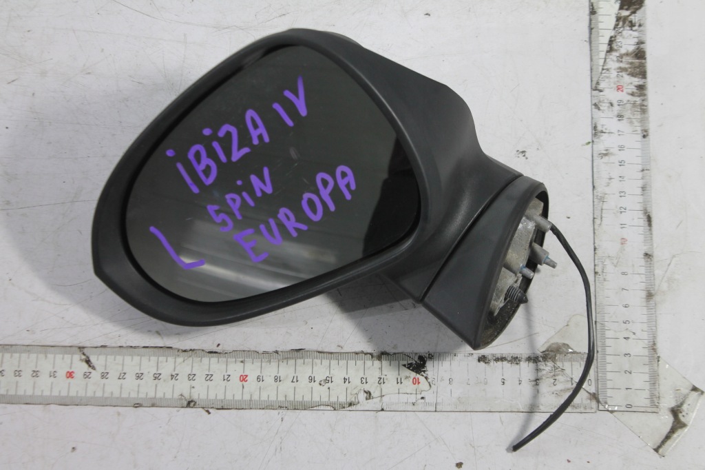 фото №1, Зеркало левая 5pin seat ibiza iv 6j 08-12 eu