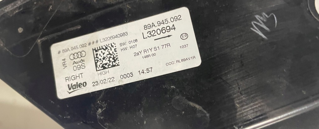 фото №9, Audi q4 e-tron sportback лампа задня ліва lub права 89a945091 89a945092